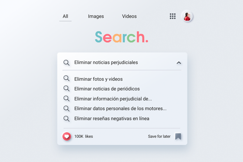 Eliminar reseñas negativas en línea